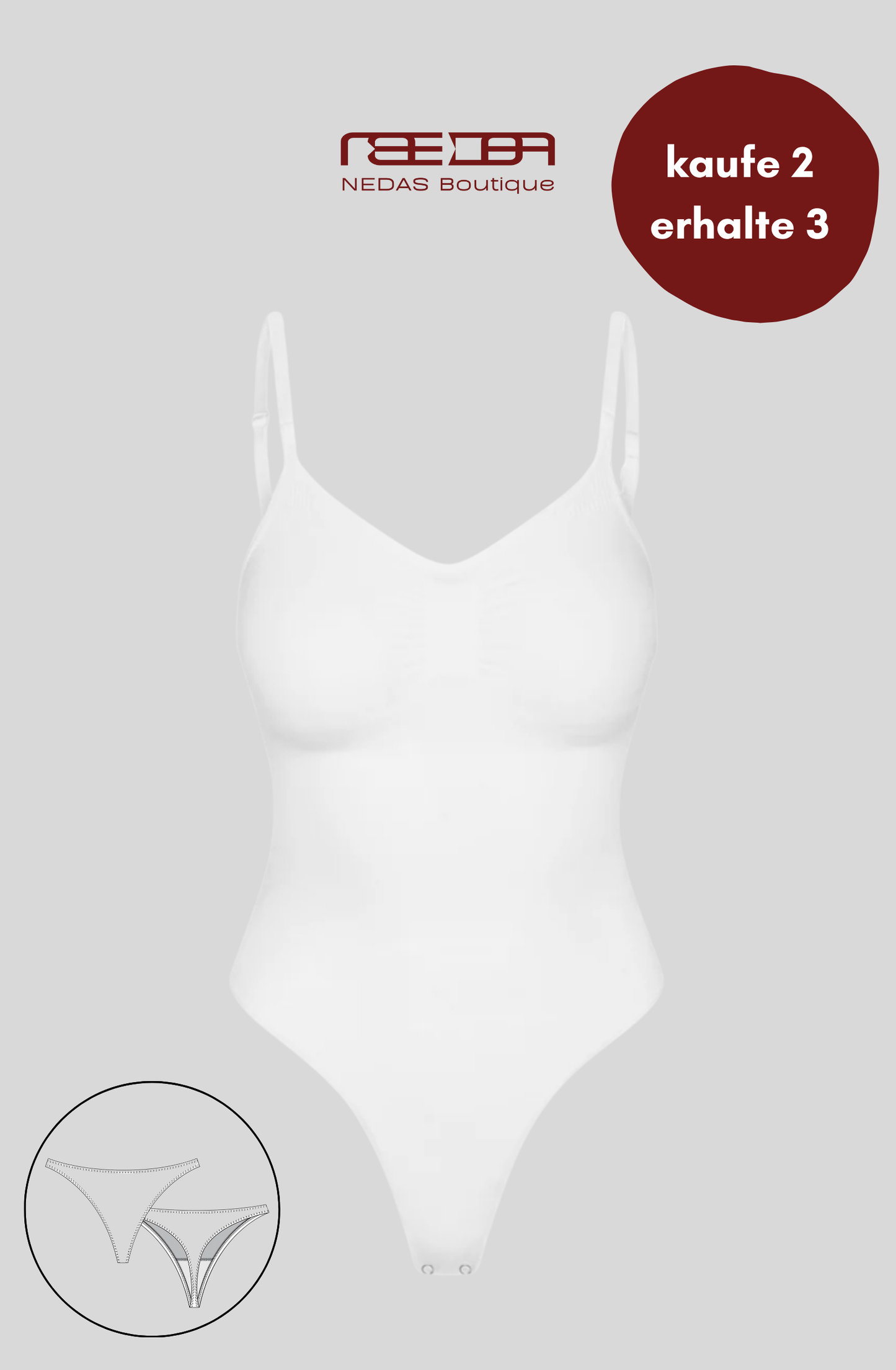 Shapewear mit Push & String - Unsichtbare Eleganz für jeden Tag