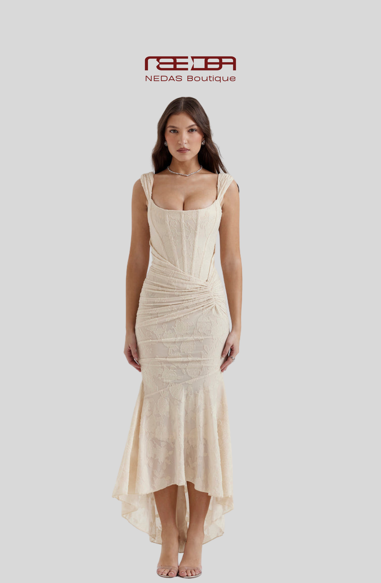Sophie – Elegantes Korsagenkleid mit Spitze