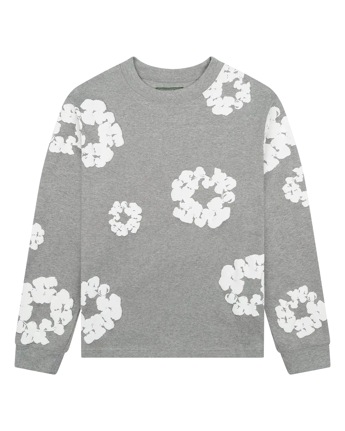 Blumenmuster Sweat Shirt - 100% Cotton