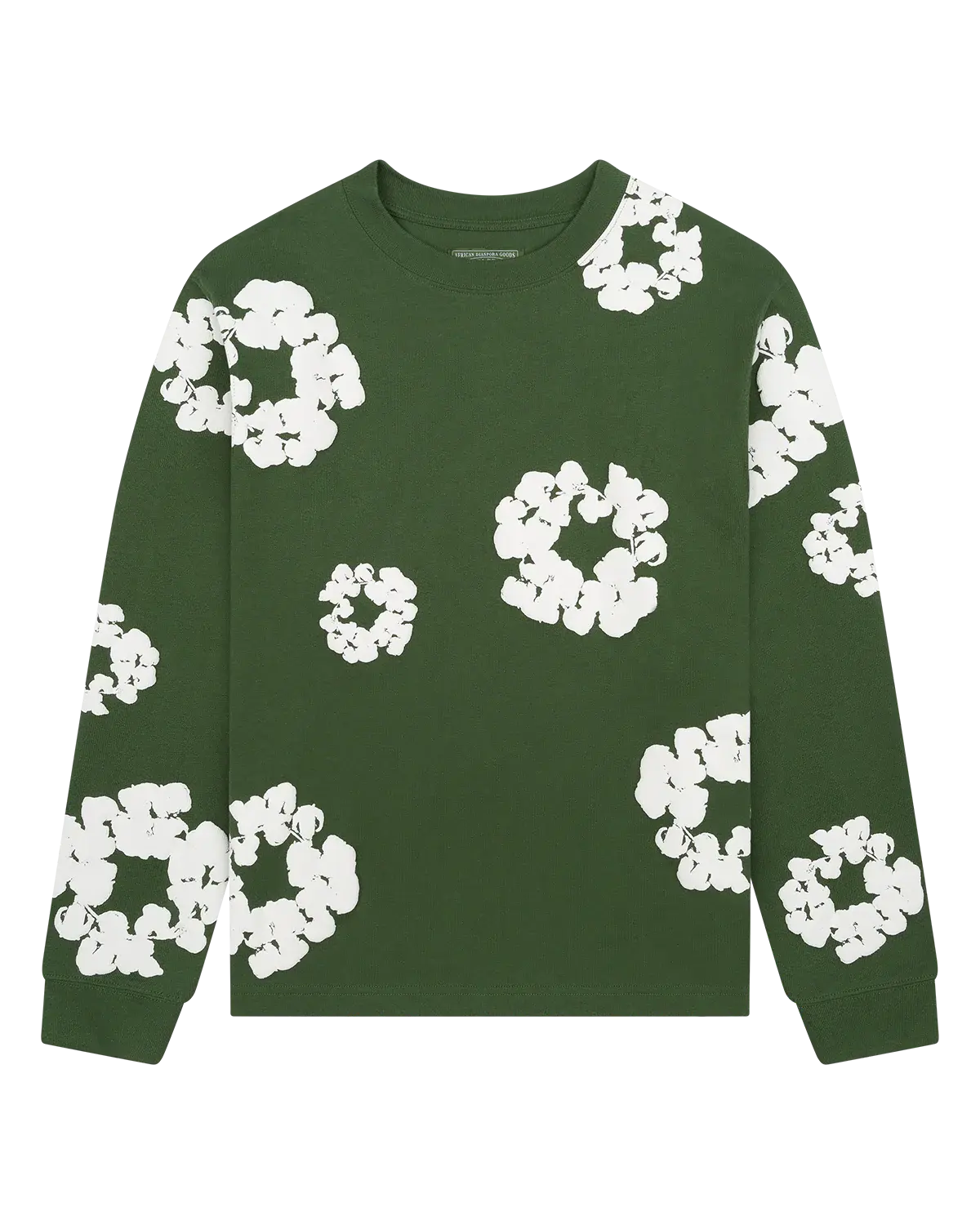 Blumenmuster Sweat Shirt - 100% Cotton