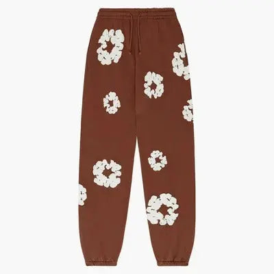 Blumenmotiv Streetwear Jogger - 100% cotton