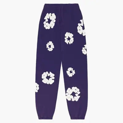 Blumenmotiv Streetwear Jogger - 100% cotton