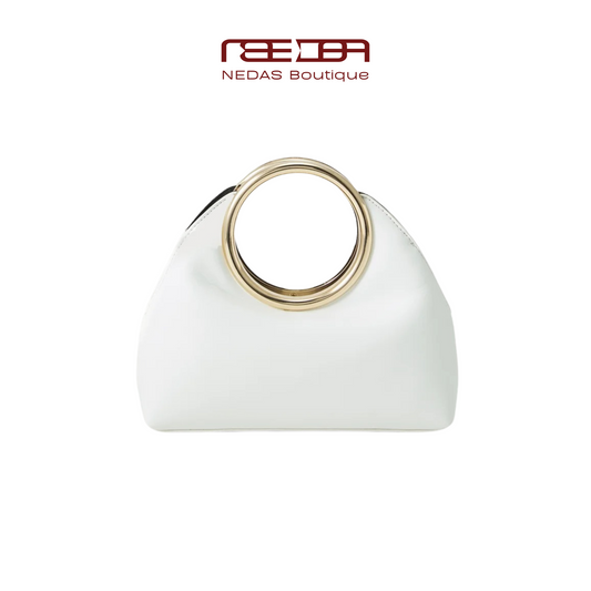 Luxuriöse Damen-Handtasche mit Rundhenkel