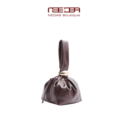 Elegante Knotentasche mit Metallakzent – Handtasche