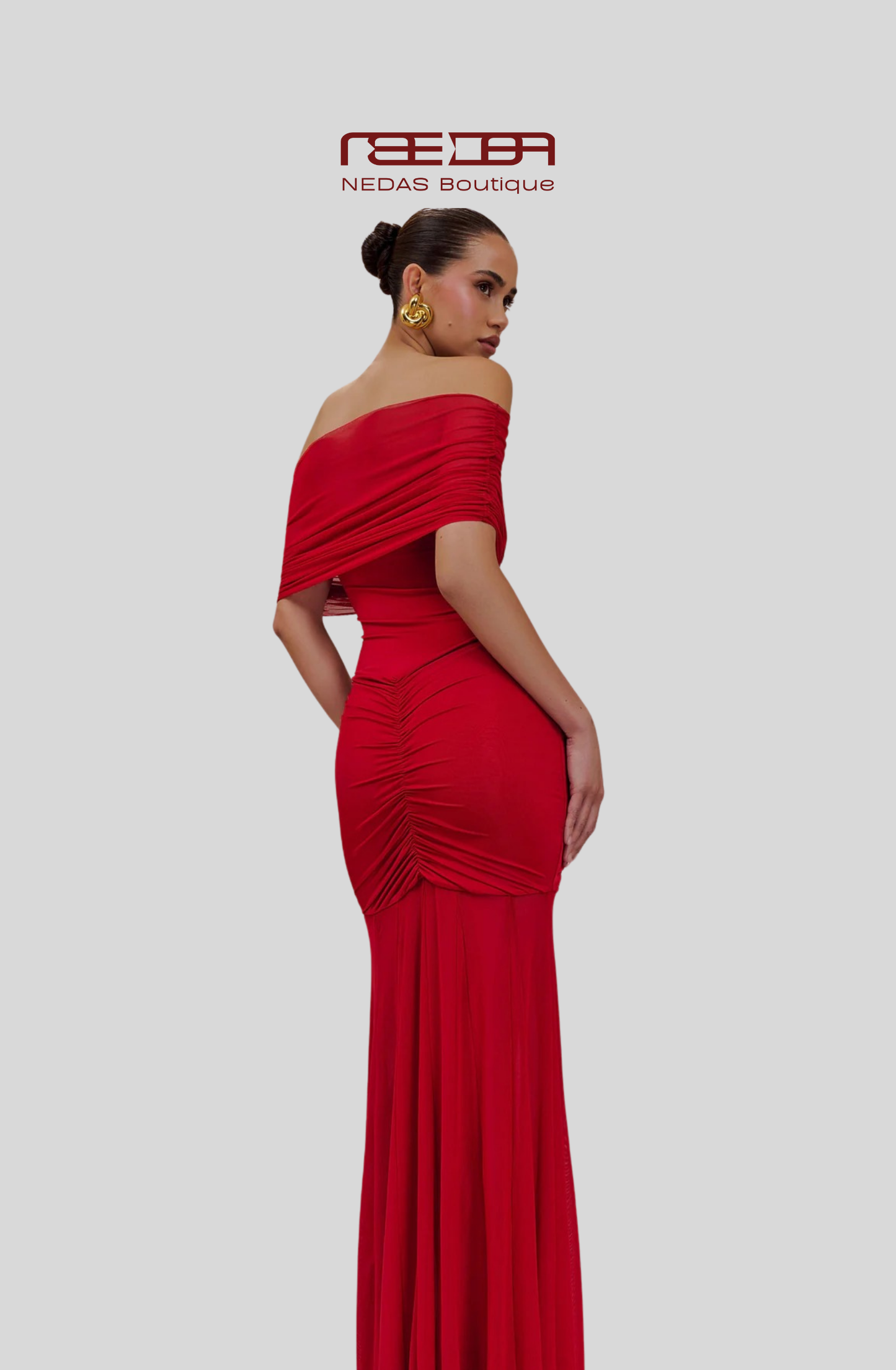 Nadia – Verführerisches Off-Shoulder Kleid