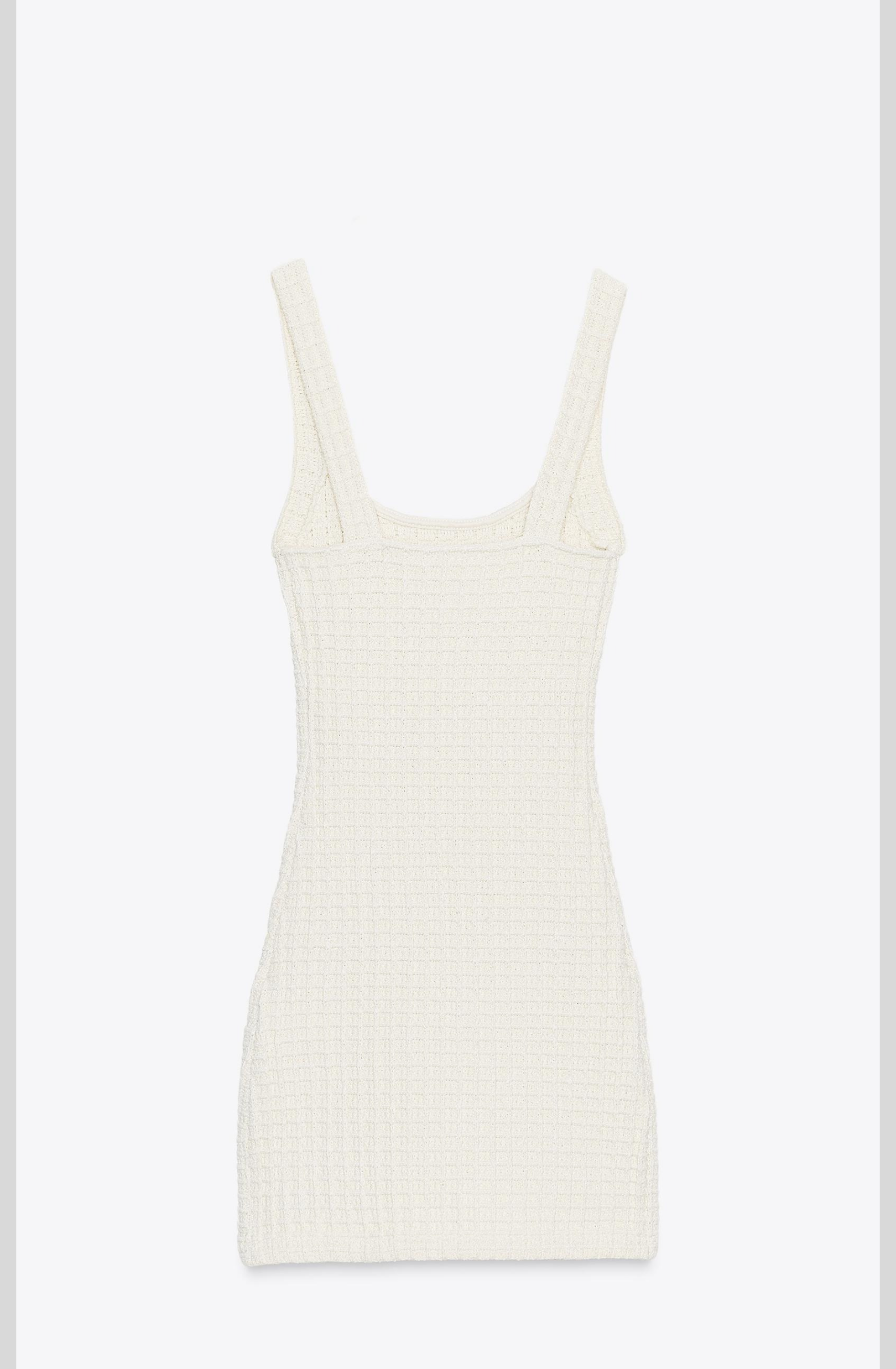 Elina Kleid - Femininer Tweed-Look mit Dekorative Deko-Knöpfe