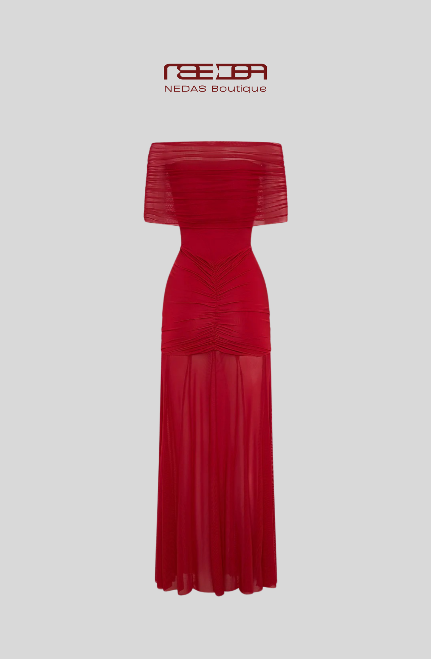 Nadia – Verführerisches Off-Shoulder Kleid