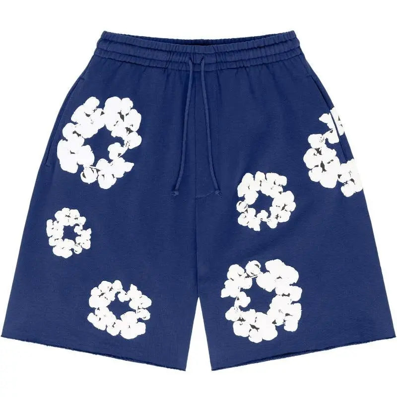 Blumenmuster Shorts  - 100% Cotton