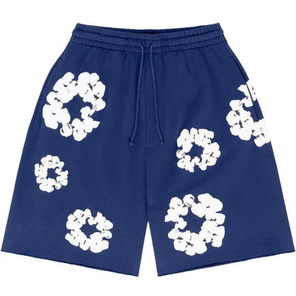 Blumenmuster Shorts  - 100% Cotton
