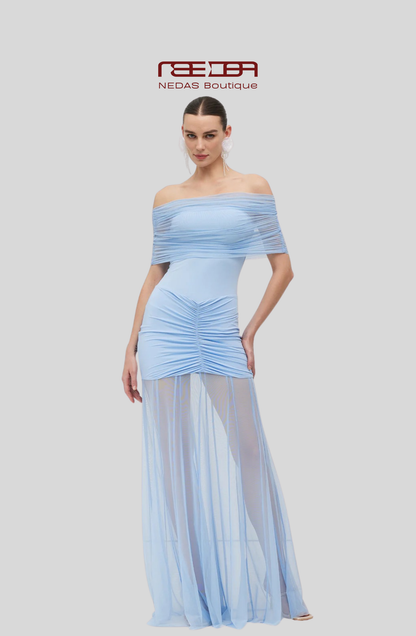 Nadia – Verführerisches Off-Shoulder Kleid