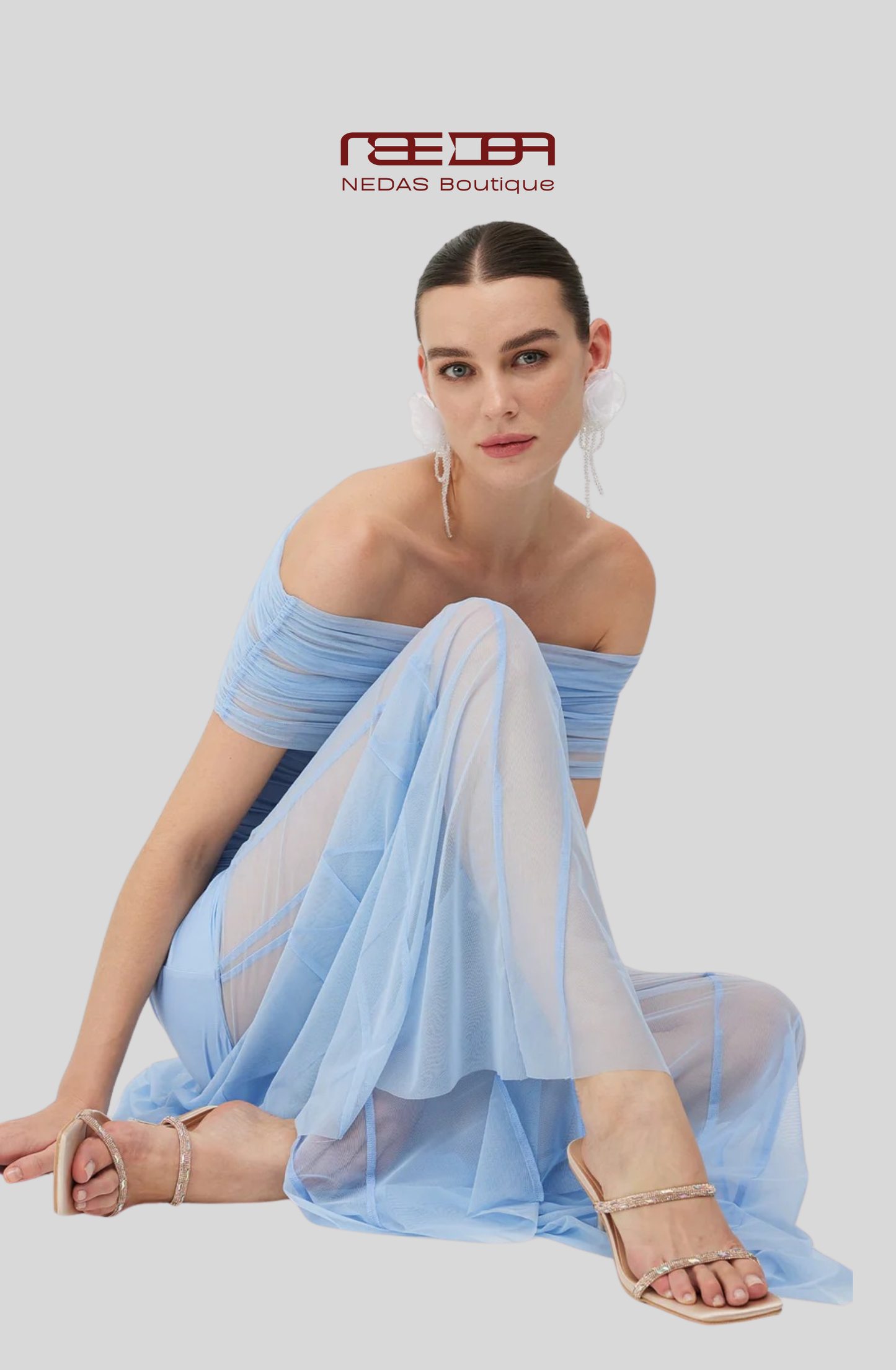 Nadia – Verführerisches Off-Shoulder Kleid