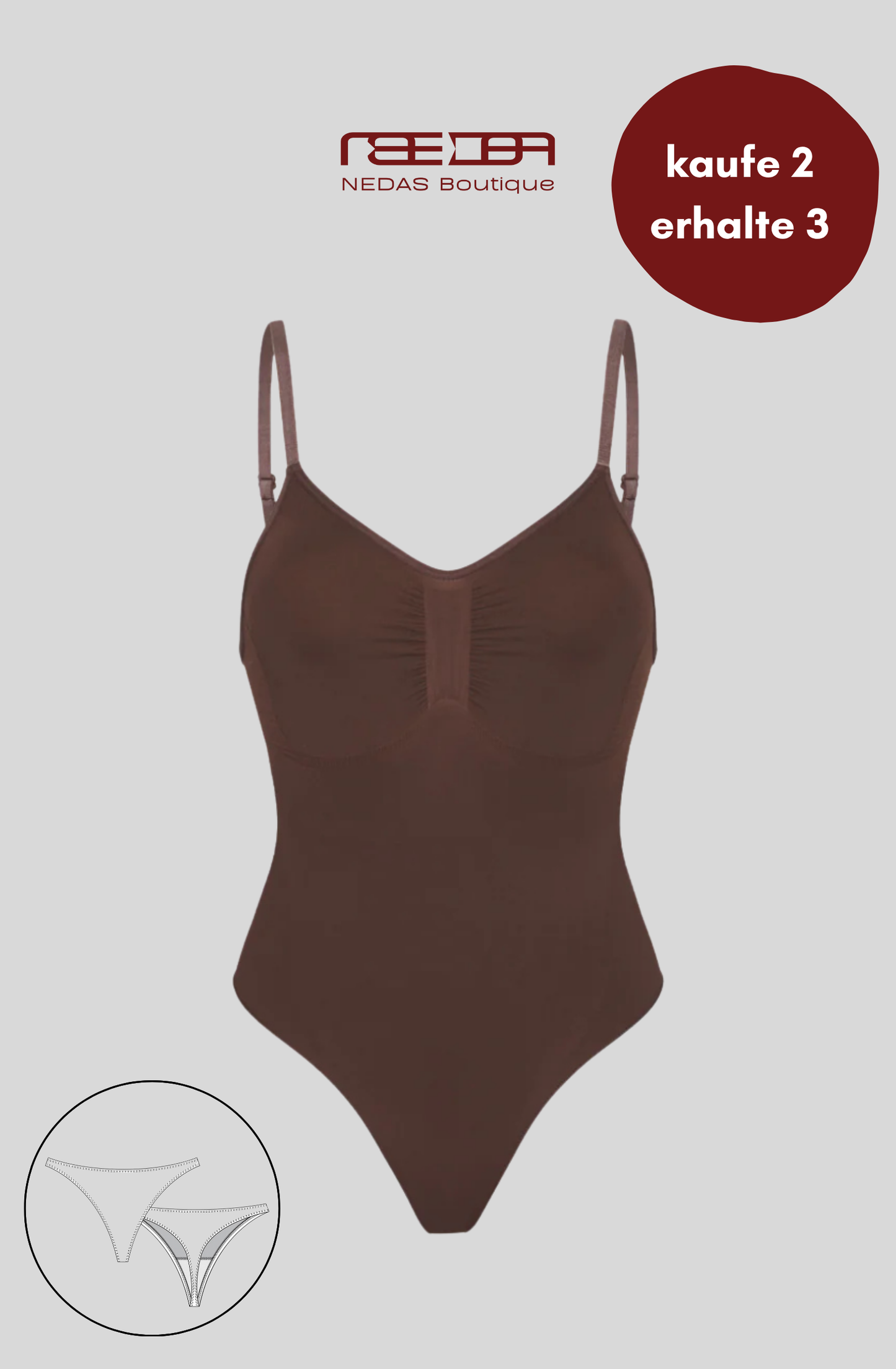 Shapewear mit Push & String - Unsichtbare Eleganz für jeden Tag