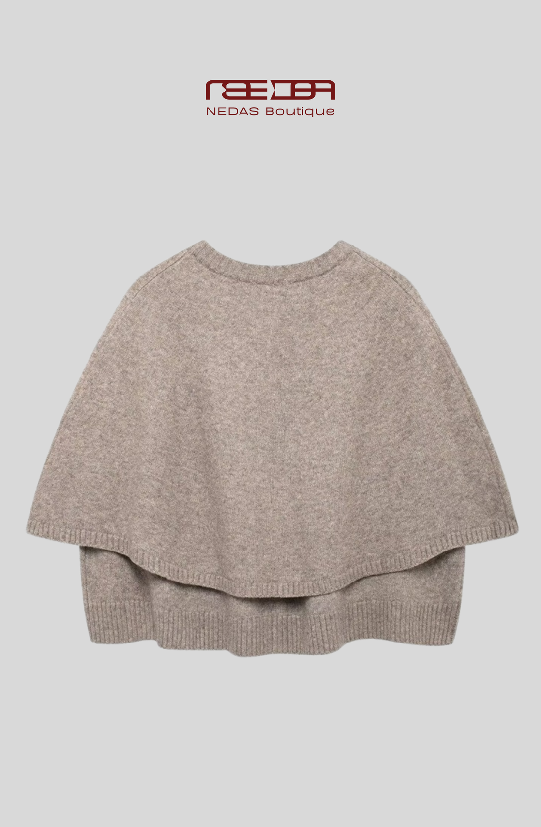 Strickcape mit Knöpfen – Elegantes Strickdesign