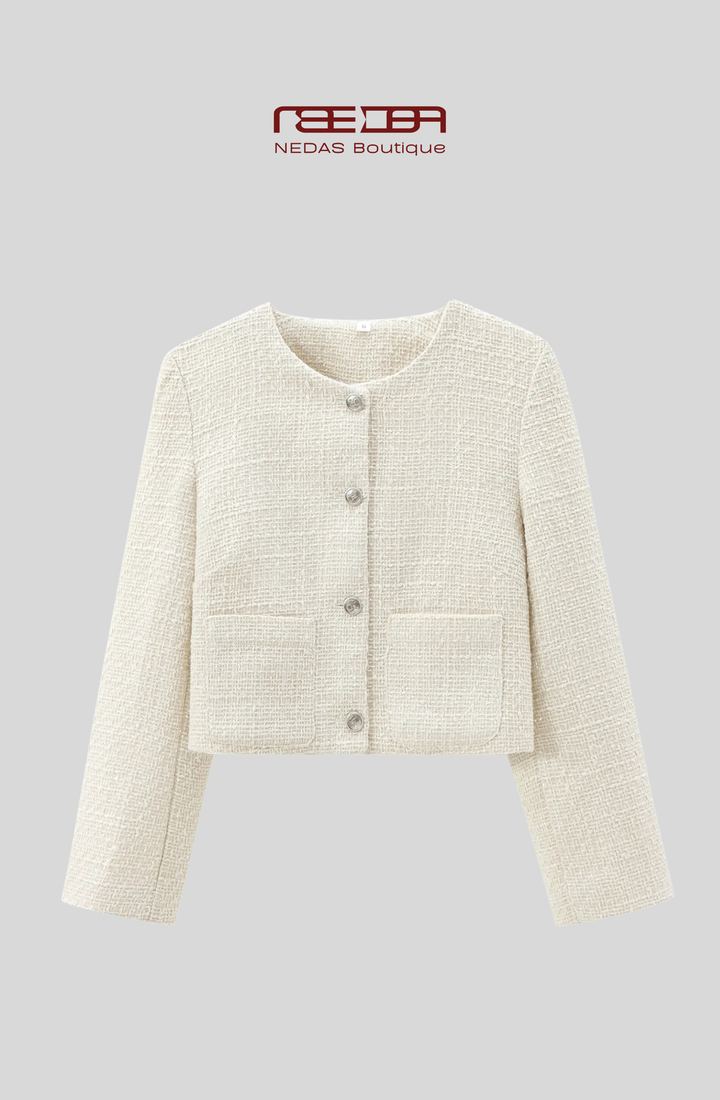 Elsa Blazer – Eleganter Kurzblazer mit Strukturstoff