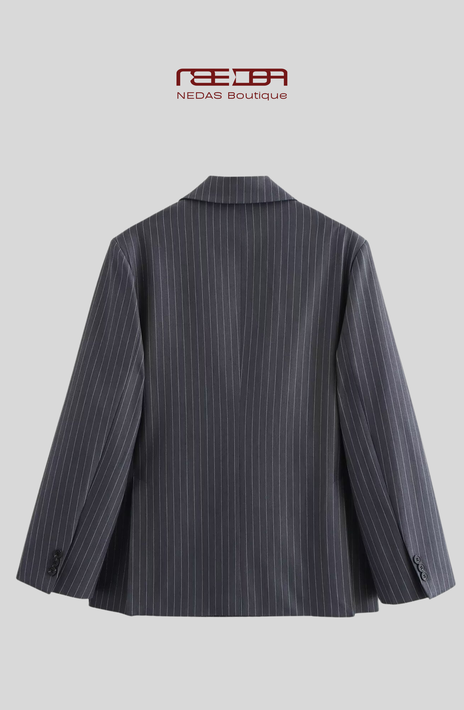 Noir Line Blazer – Moderner Oversized Blazer mit Nadelstreifen