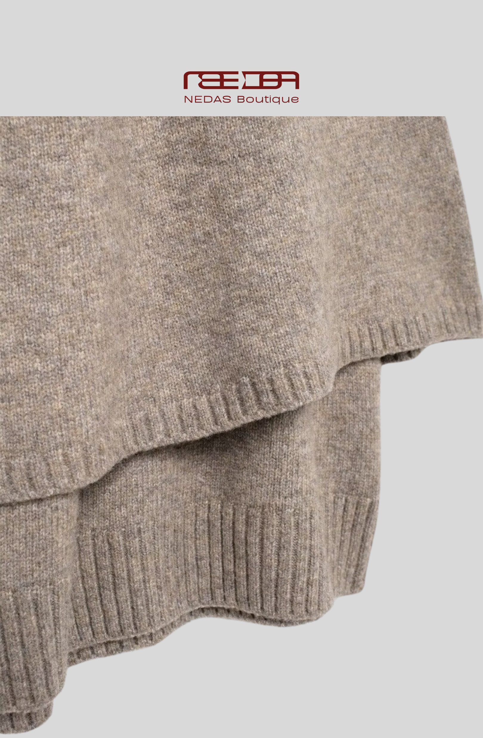 Strickcape mit Knöpfen – Elegantes Strickdesign