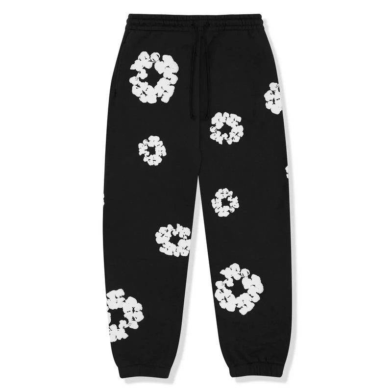 Unsex Blumenmotiv Streetwear Jogger - 100% cotton