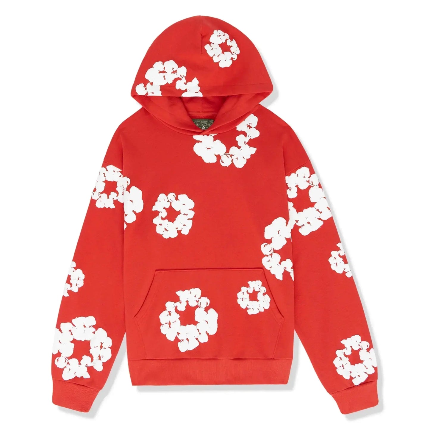 Blumenmuster Hoodie - 100% Cotton
