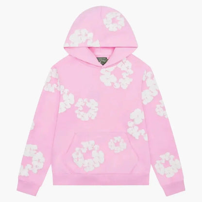 Blumenmuster Hoodie - 100% Cotton