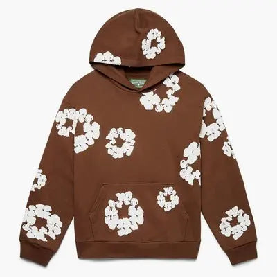 Blumenmuster Hoodie - 100% Cotton