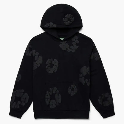Blumenmuster Hoodie - 100% Cotton