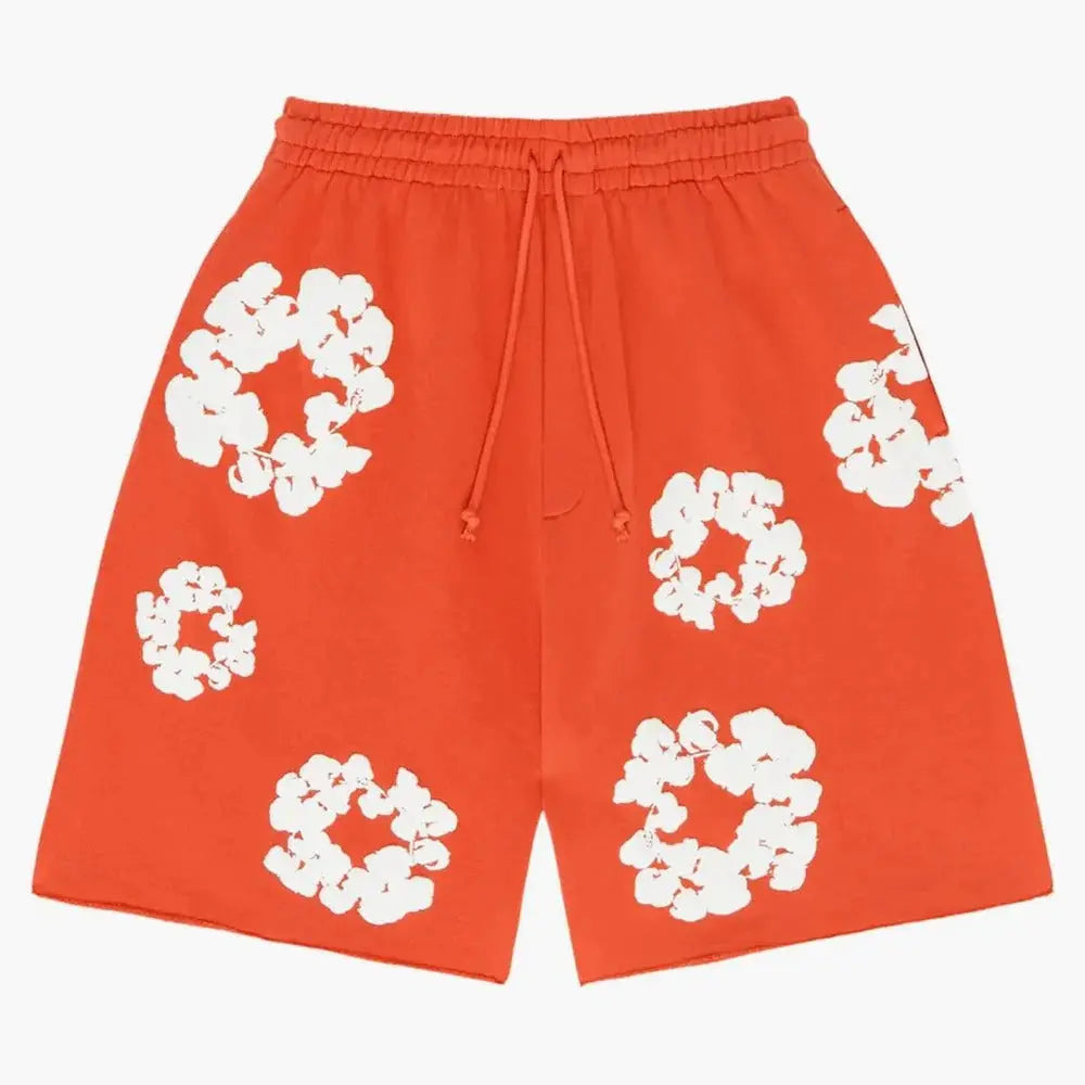 Blumenmuster Shorts  - 100% Cotton