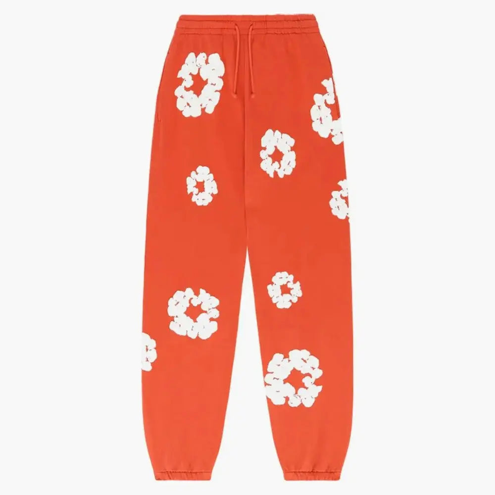 Blumenmotiv Streetwear Jogger - 100% cotton